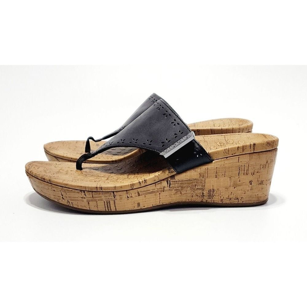 Vionic Women's Leather Platform Toe Post Sandals … - image 6